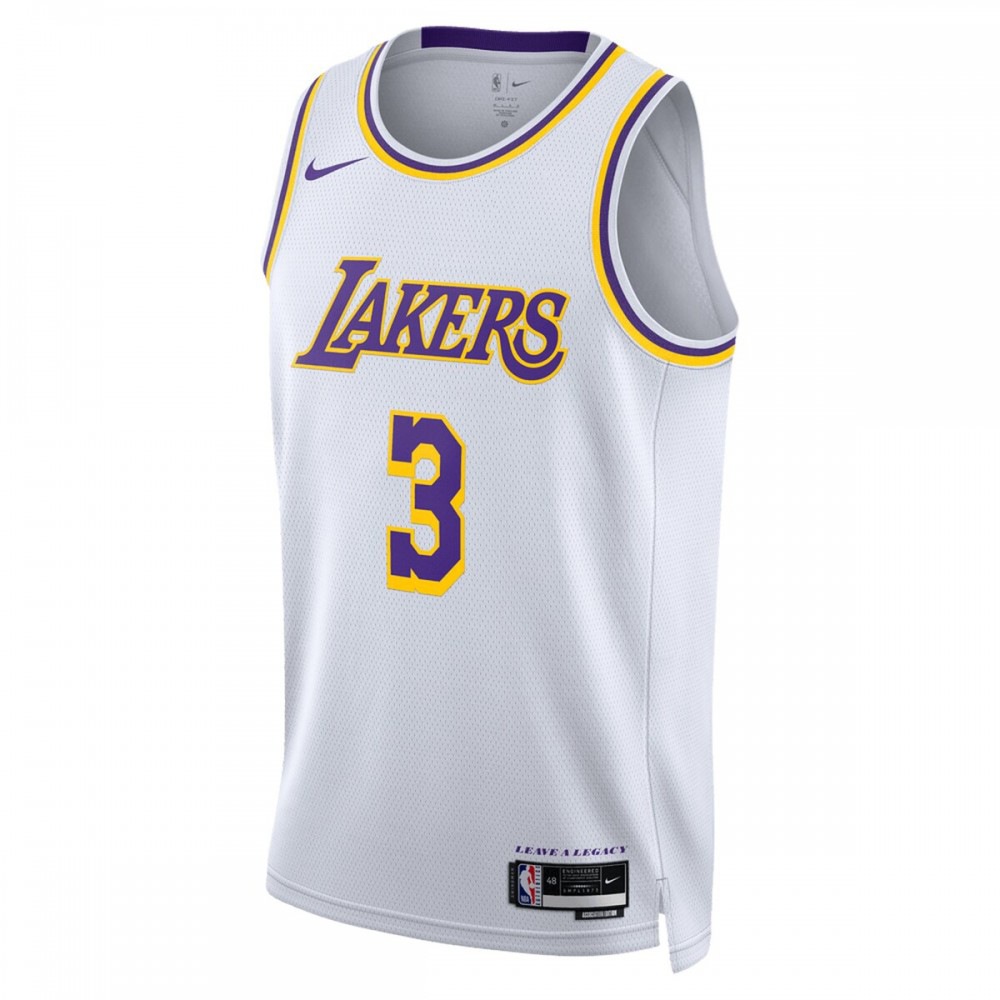 Anthony Davis Los Angeles Lakers Unisex 2022/23 Swingman Jersey - Icon Edition - White-Pro Kit Vault | Brand New 26/27 Sports Jerseys